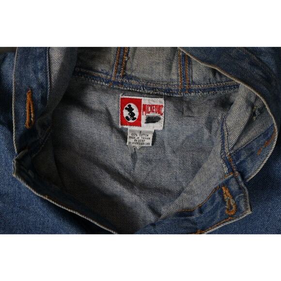 Vintage Mickey Mouse Denim Jacket Womens S Hooded Drawstring Mickey Inc - Picture 5 of 11